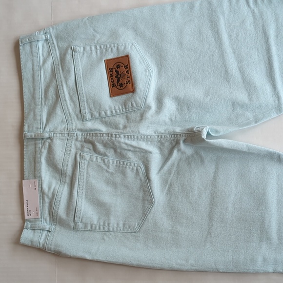 NWT Loft Button Fly High Rise Skinny Ankle Mom Jeans 14P Green - Picture 7 of 16